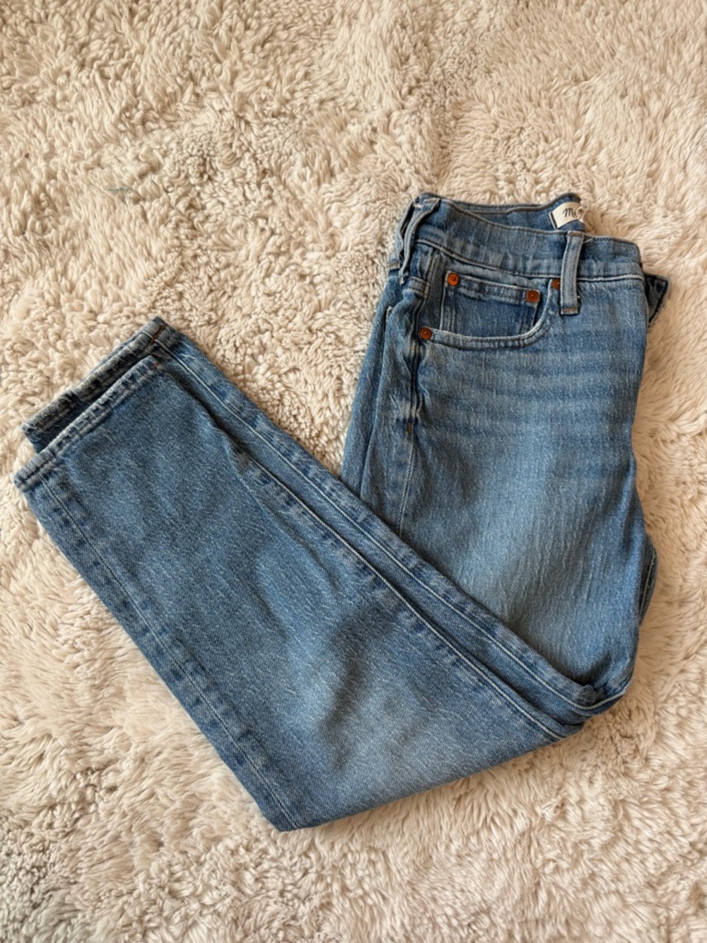 Madewell Light Blue Ankle Crop Jeans